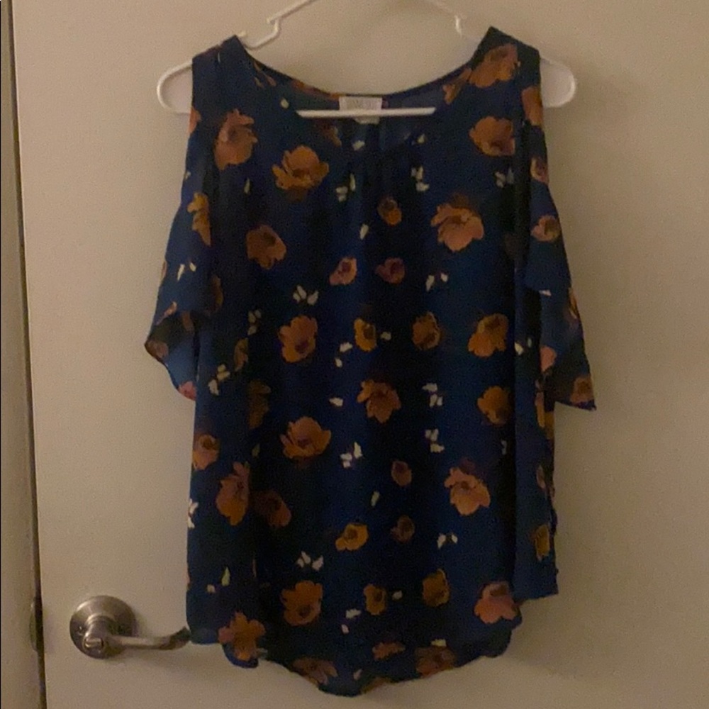Cute dark blue shirt from Sienna Sky.